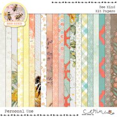 Bee Kind {Collection Bundle} by Mixed Media by Erin Papers