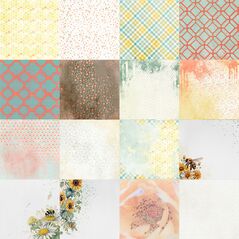Bee Kind {Kit Papers} by Mixed Media by Erin Contents