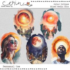 Solar Eclipse: {Mixed Media Bits} by Mixed Media by Erin transfers