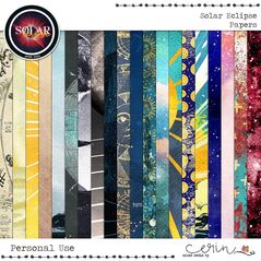 Solar Eclipse: {Collection Bundle} by Mixed Media by Erin Papers