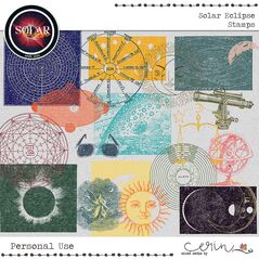 Solar Eclipse: {Collection Bundle} by Mixed Media by Erin Stamps