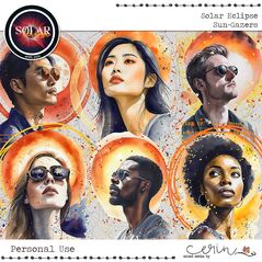 Solar Eclipse: {Collection Bundle} by Mixed Media by Erin Sun Gazers