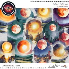 Solar Eclipse: {Collection Bundle} by Mixed Media by Erin Free With Purchase Transfers