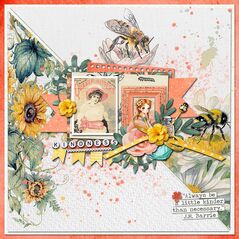 Bee Kind {Collection Bundle} by Mixed Media by Erin example art by  Caro