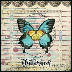Uplifted {FlutterBees} by Mixed Media by Erin example art by  Kel