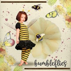 Uplifted {FlutterBees} by Mixed Media by Erin example art by  NonniF
