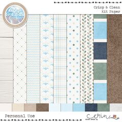 Crisp & Clean {Page Kit}  by Mixed Media by Erin Papers