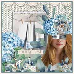 Crisp & Clean {Page Kit}  by Mixed Media by Erin example art by  Kel