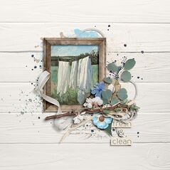 Crisp & Clean {Page Kit}  by Mixed Media by Erin example art by Cindy