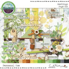 Seedlings {Page Kit}  by Mixed Media by Erin