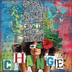 Change {Characters} by Mixed Media by Erin example art by Cindy