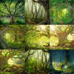 Mother Earth {Forest Paths} by Mixed Media by Erin contents