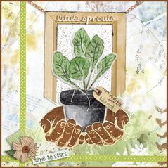Seedlings {Page Kit}  by Mixed Media by Erin example art by NonniF