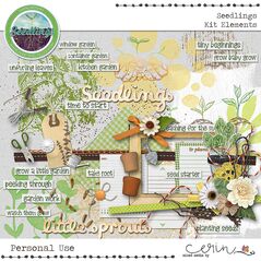 Seedlings {Collection Bundle} by Mixed Media by Erin Kit Elements