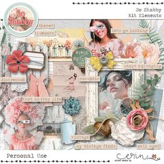 So Shabby {Page Kit}  by Mixed Media by Erin Elements