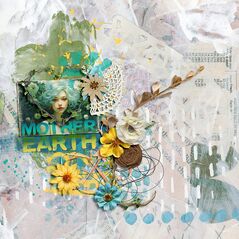 Mother Earth {Kit Papers} by Mixed Media by Erin example art by CIndy