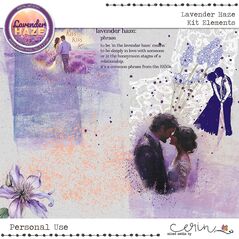 Lavender Haze {Kit Elements} by Mixed Media by Erin Paint