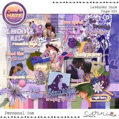 Lavender Haze {Page Kit} by Mixed Media by Erin