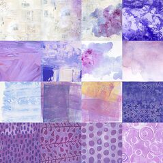 Lavender Haze {Kit Papers} by Mixed Media by Erin contents