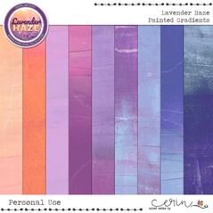 Lavender Haze {Painted Gradients} by Mixed Media by Erin