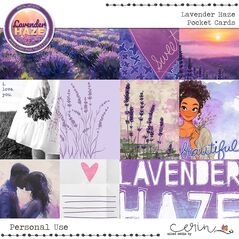 Lavender Haze {Pocket Cards} by Mixed Media by Erin FULL SIZE