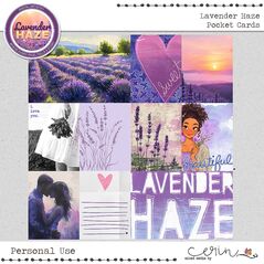 Lavender Haze {Pocket Cards} by Mixed Media by Erin