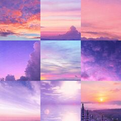 Lavender Haze {Sky Papers} by Mixed Media by Erin contents