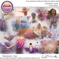 Lavender Haze {Transfers} by Mixed Media by Erin
