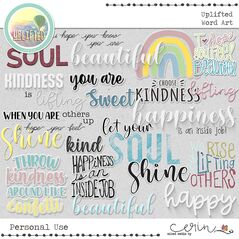 Uplifted {Collection Bundle} by Mixed Media by Erin Word Art