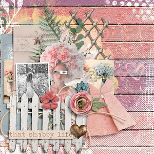 So Shabby {Page Kit}  by Mixed Media by Erin example art by CINDY