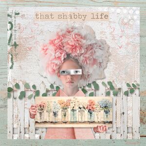 So Shabby {Page Kit}  by Mixed Media by Erin example art by NonniF
