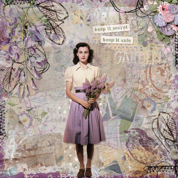 Secret Garden {Collection Bundle} by Mixed Media by Erin example art by Josie