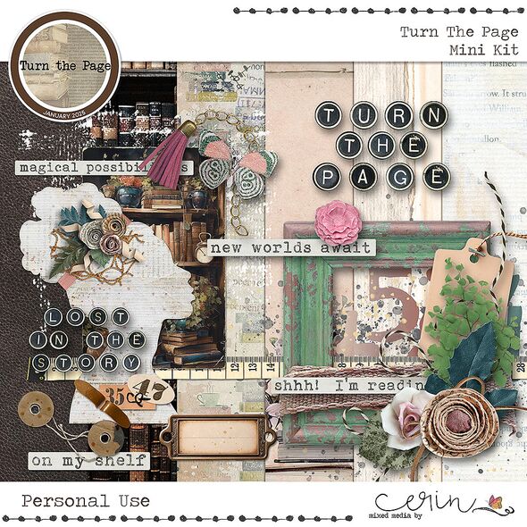 Turn the Page {Collection Bundle} by Mixed Media by Erin Mini Kit