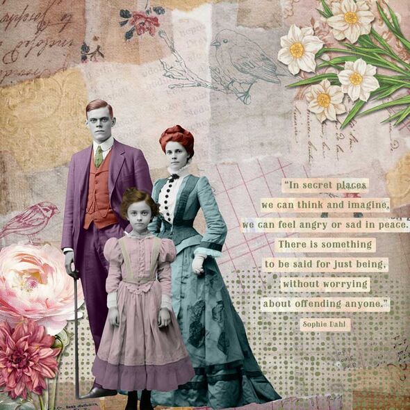 Secret Garden {Collage Bits} by Mixed Media by Erin example art by Zanthia