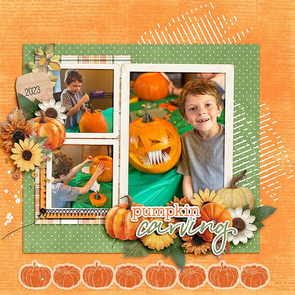 The Great Pumpkin {Page Kit}  by Mixed Media by Erin example art by Bkasko