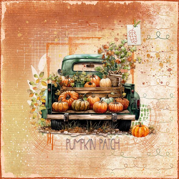 The Great Pumpkin {Alphas}  by Mixed Media by Erin example art by Margje