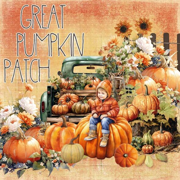 The Great Pumpkin {Alphas}  by Mixed Media by Erin example art by Zanthia