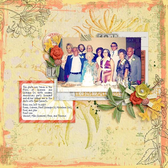 Honeysuckle {Borders} By Mixed Media by Erin example art by AZK