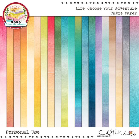 Life: Choose Your Adventure {Ombres} by Mixed Media by Erin