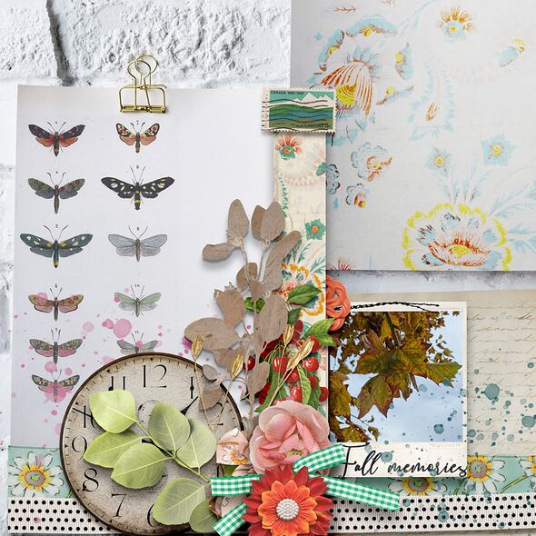 Vintage Soul {Mini Kit} By Mixed Media by Erin example art by  Cindy