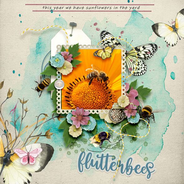 Uplifted {FlutterBees} by Mixed Media by Erin example art by  bcgal00