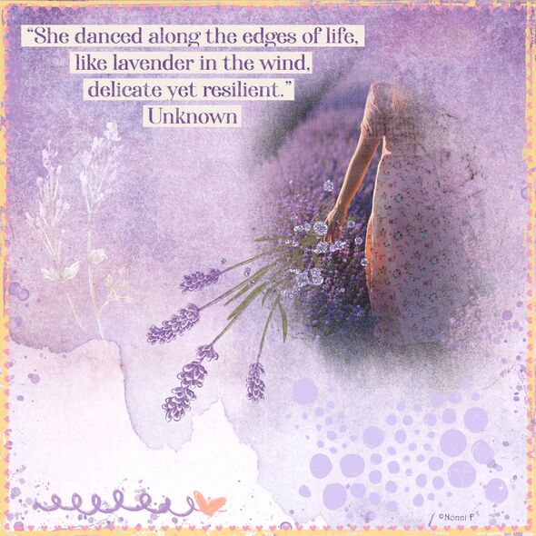 Lavender Haze {Quotes} by Mixed Media by Erin example art by  NonniF