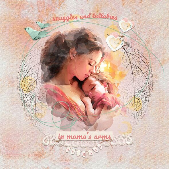 Oh Mama! {Page Kit} by Mixed Media by Erin example art by  Margje